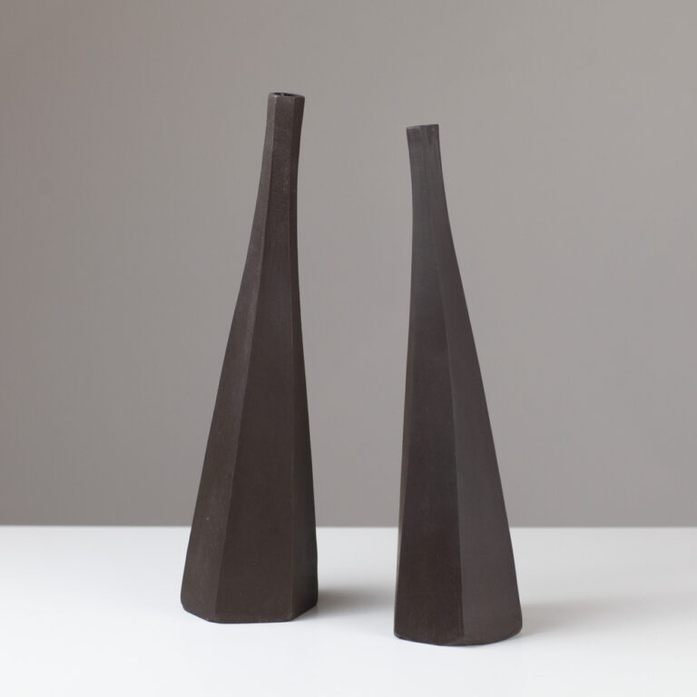 Pair of Leaning Bottles EM151 by Emily Myers