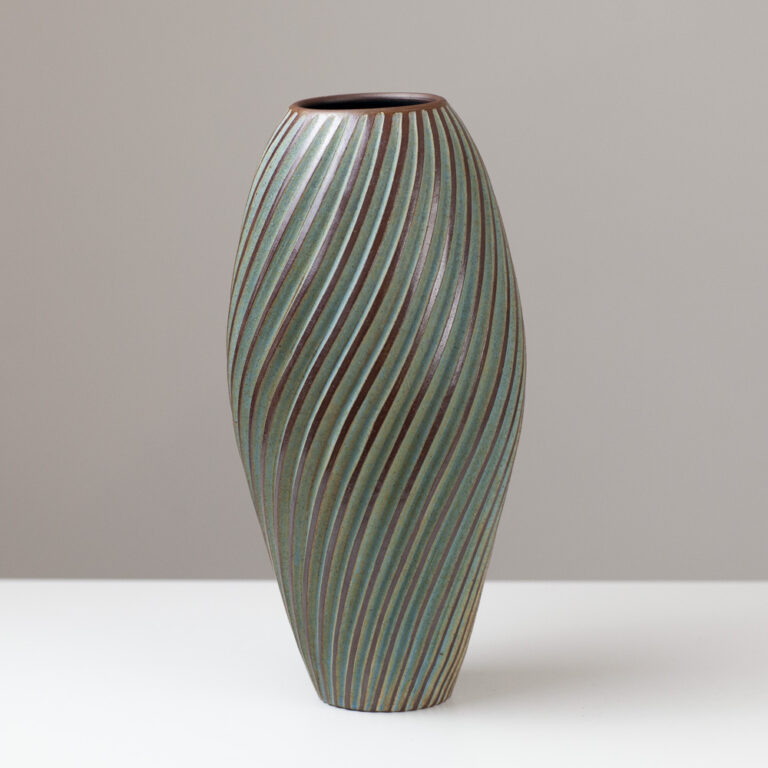Tall Carved Vase EM166 by Emily Myers