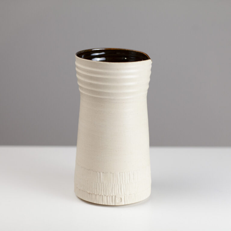 Tall carved vase OC81 by Flora Fabris