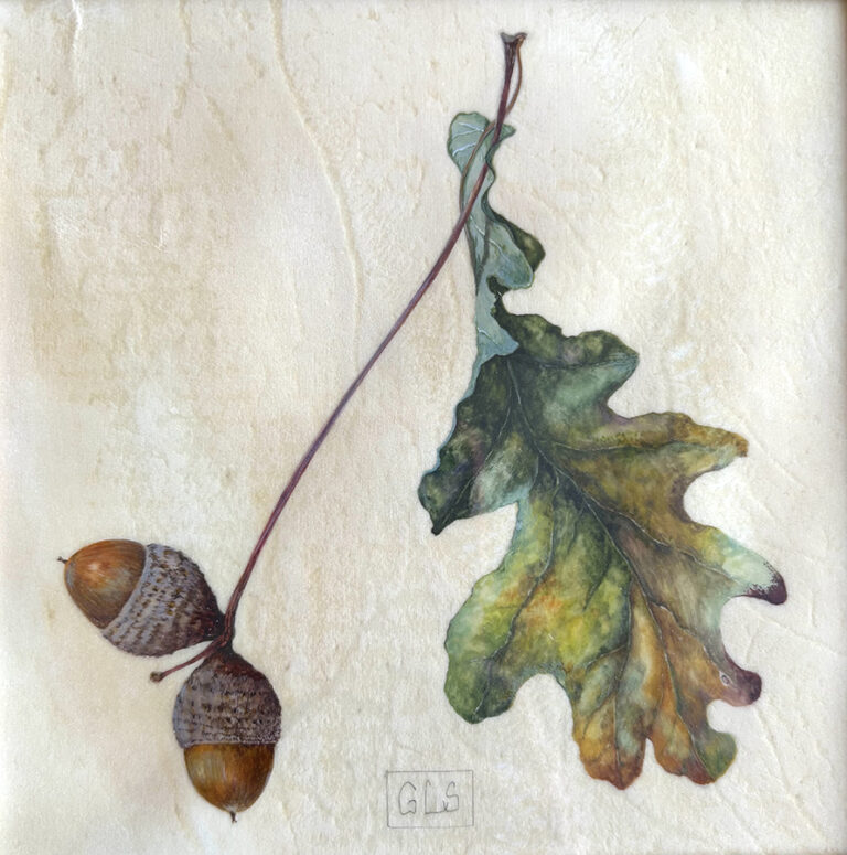 Oak leaf and acorn by Gael Sellwood