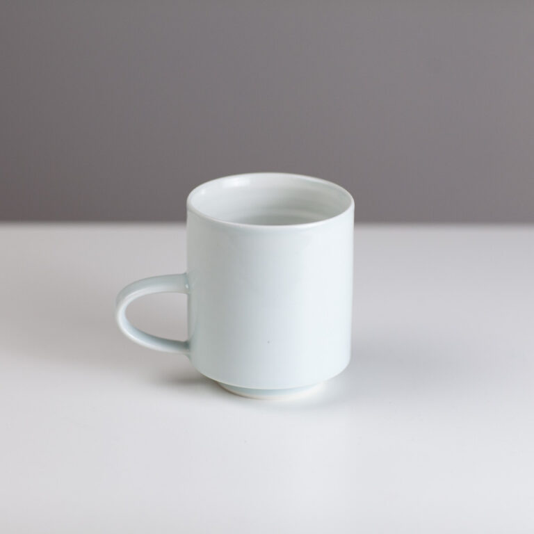 Small porcelain blue cup TT066 by Tricia Thom