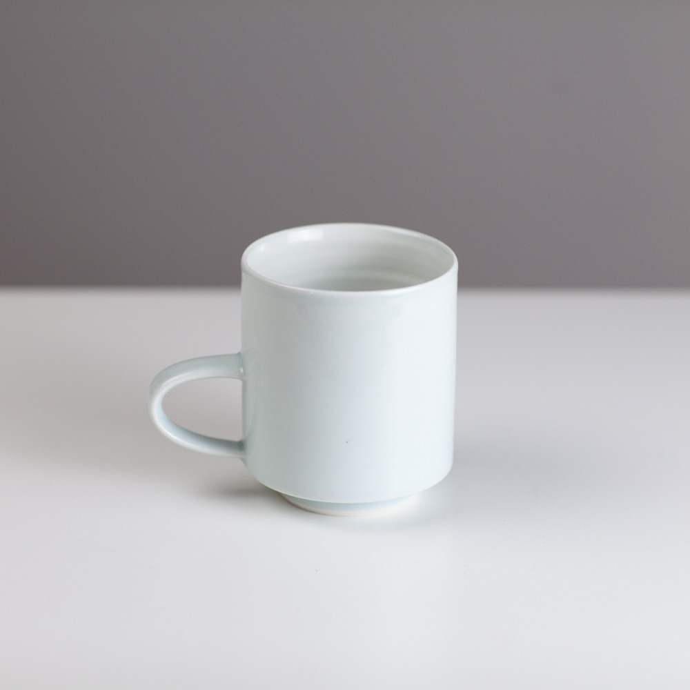 Small porcelain blue cup TT066 by Tricia Thom