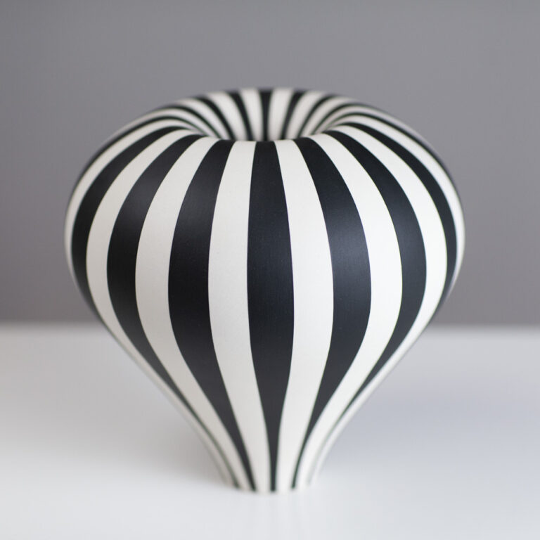GG56: Black and White Humbug Vessel by Georgie Gardiner