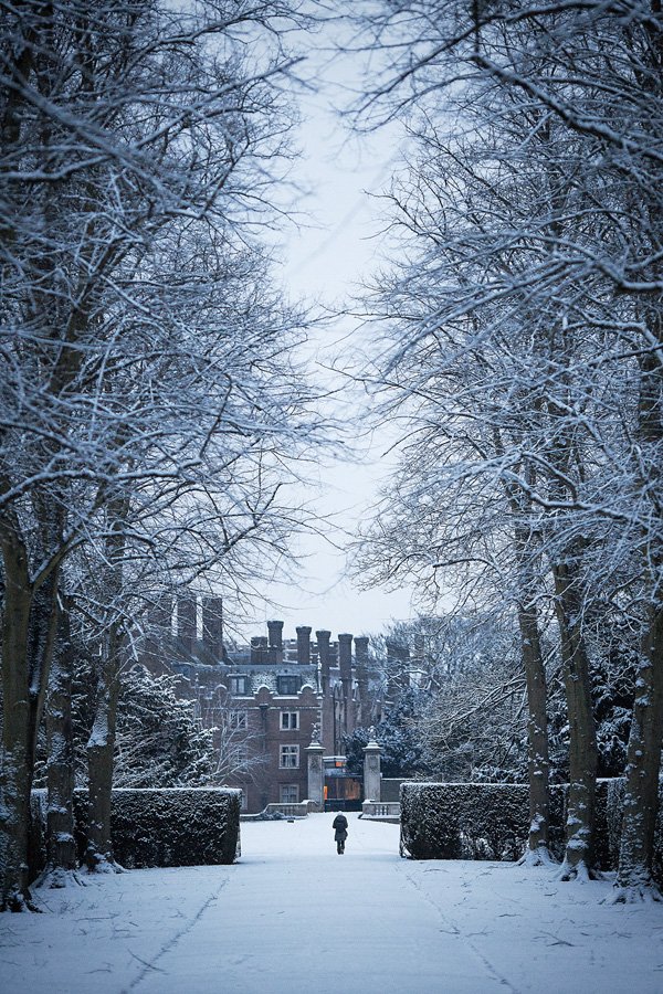 St John’s College Snow by Martin Bond