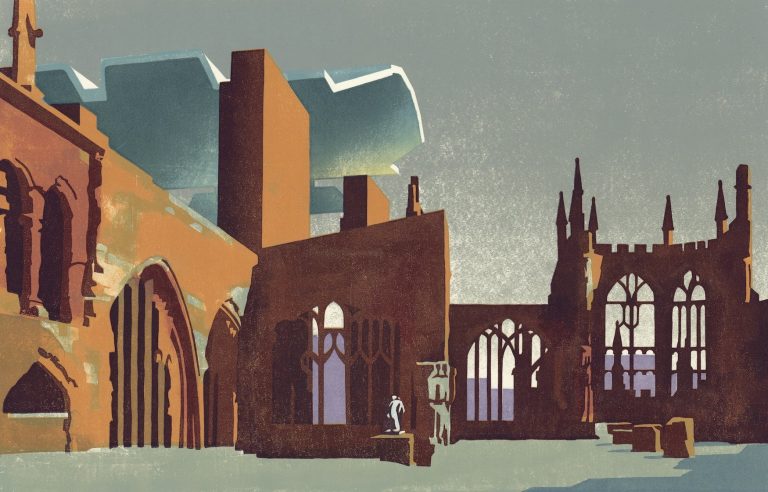 Coventry Cathedral Unframed by Paul Catherall