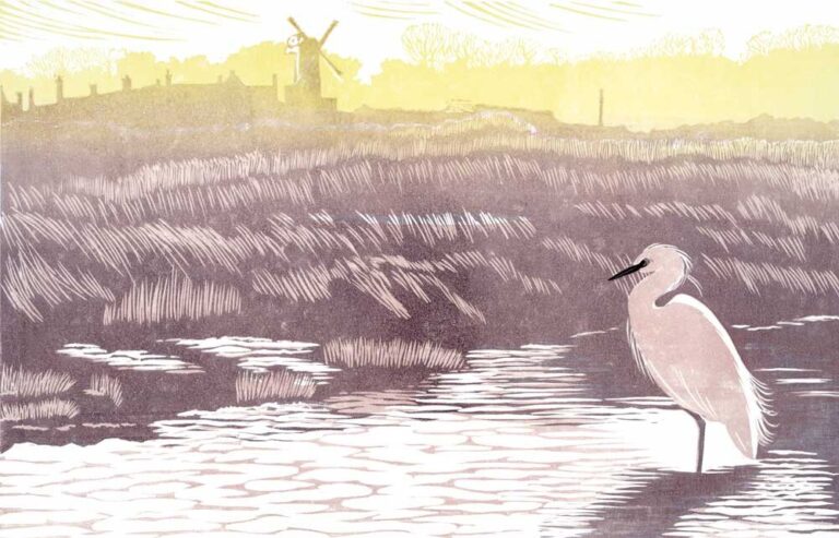 Little Egret, Cley by Niki Bowers