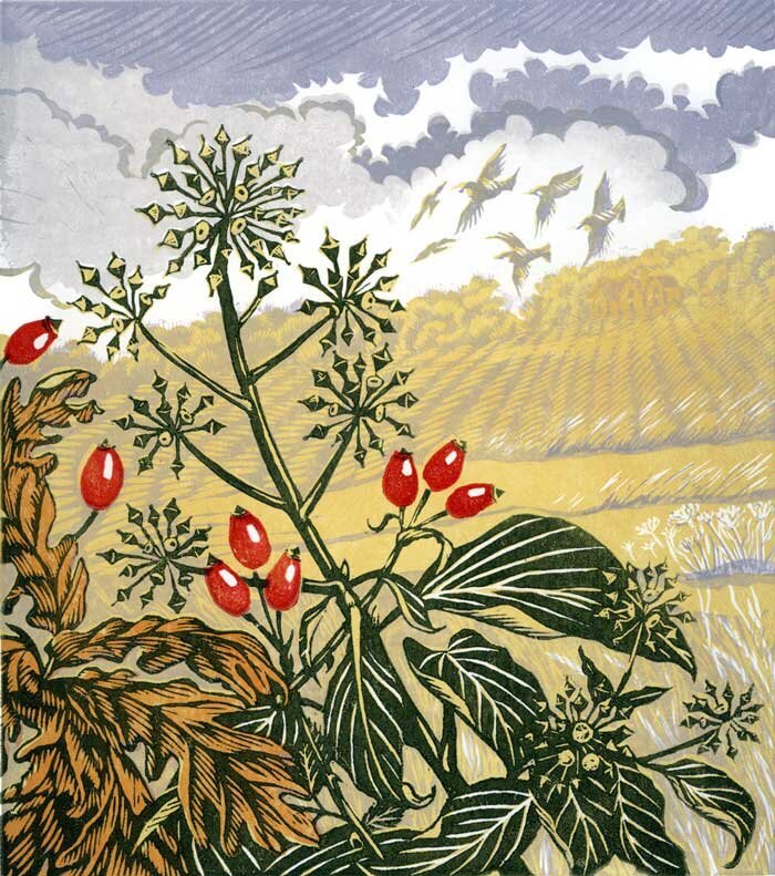 Autumn Hedgerow by Niki Bowers