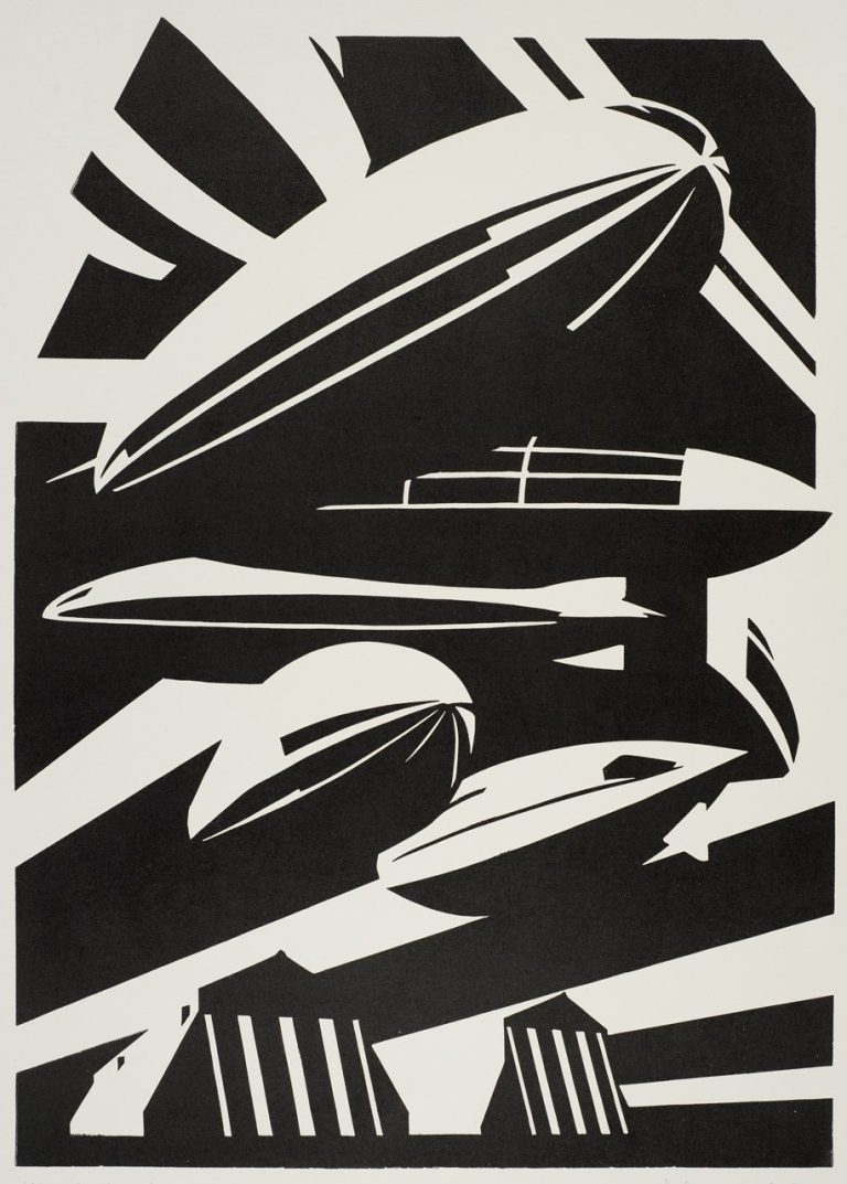 R100 and R101 B/W II Unframed by Paul Catherall