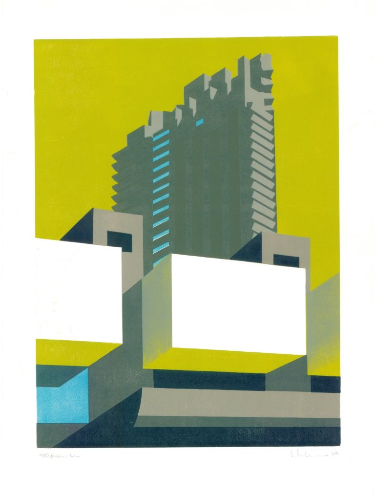 Barbican Lime Unframed by Paul Catherall