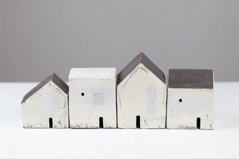 Set of Four Houses 9031 by Rowena Brown