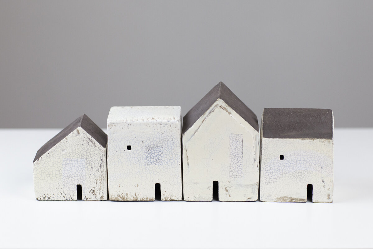 Set of Four Houses 9031 by Rowena Brown