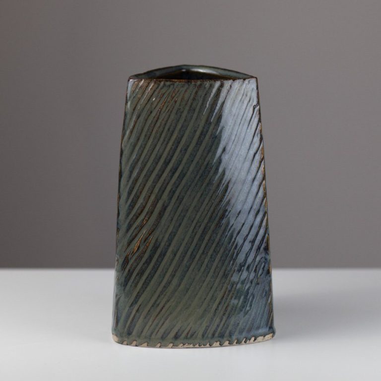Textured Prism Vase CSP15 by Clare Spindler