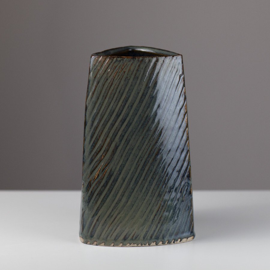 Textured Prism Vase CSP15 by Clare Spindler