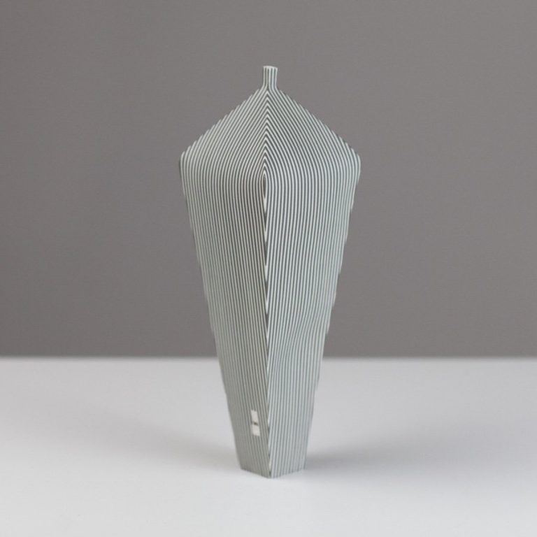 Tapered Vessel Stripe 19cm by Justine Allison