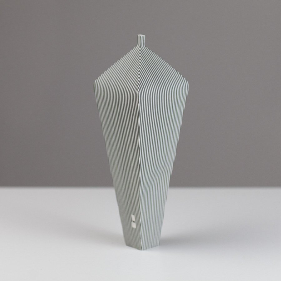 Tapered Vessel Stripe 19cm by Justine Allison