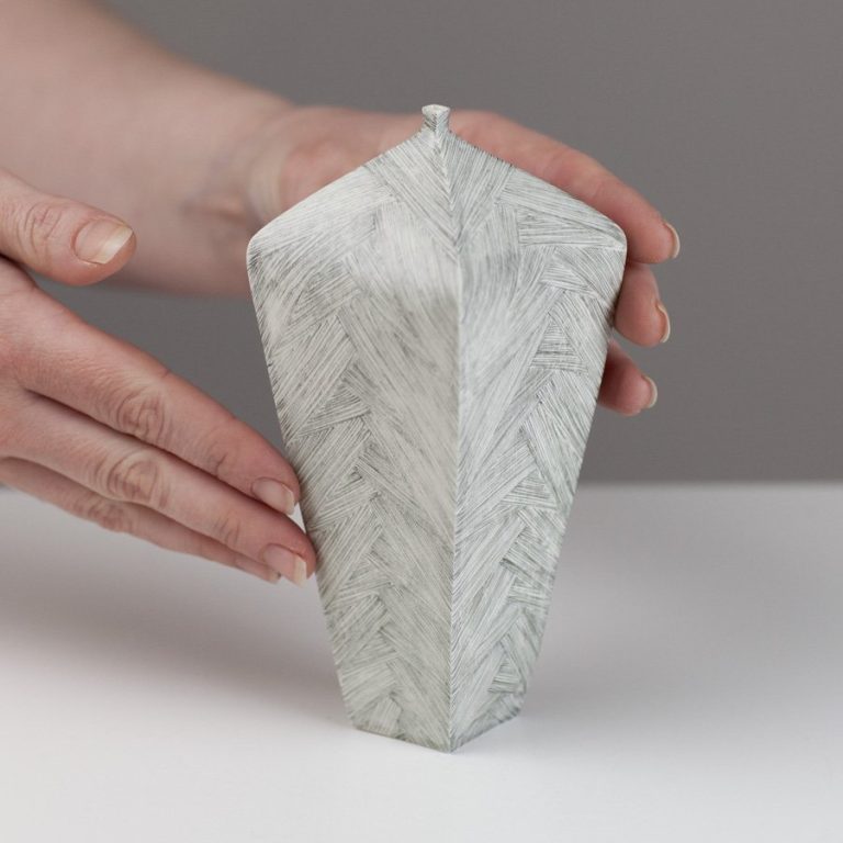 Tapered Vessel Drawn 16cm by Justine Allison