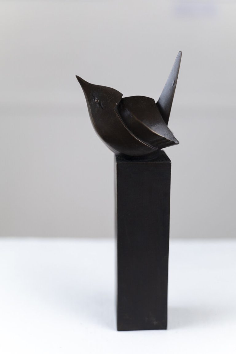 Wren Bronze Resin by Paul Harvey