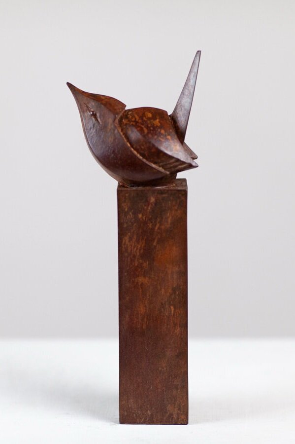 Wren Cold Cast Mixed Metals by Paul Harvey