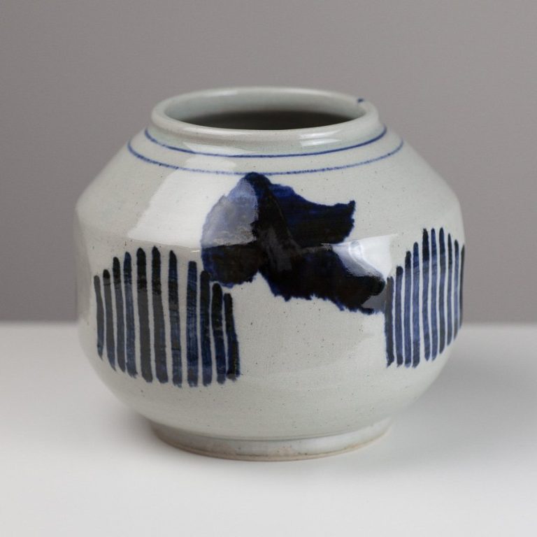Faceted Jar Cobalt 1 by Tarragon Smith