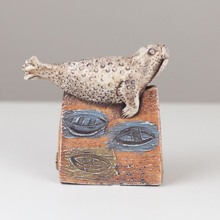 Spotted Walrus with Boats by Blandine Anderson