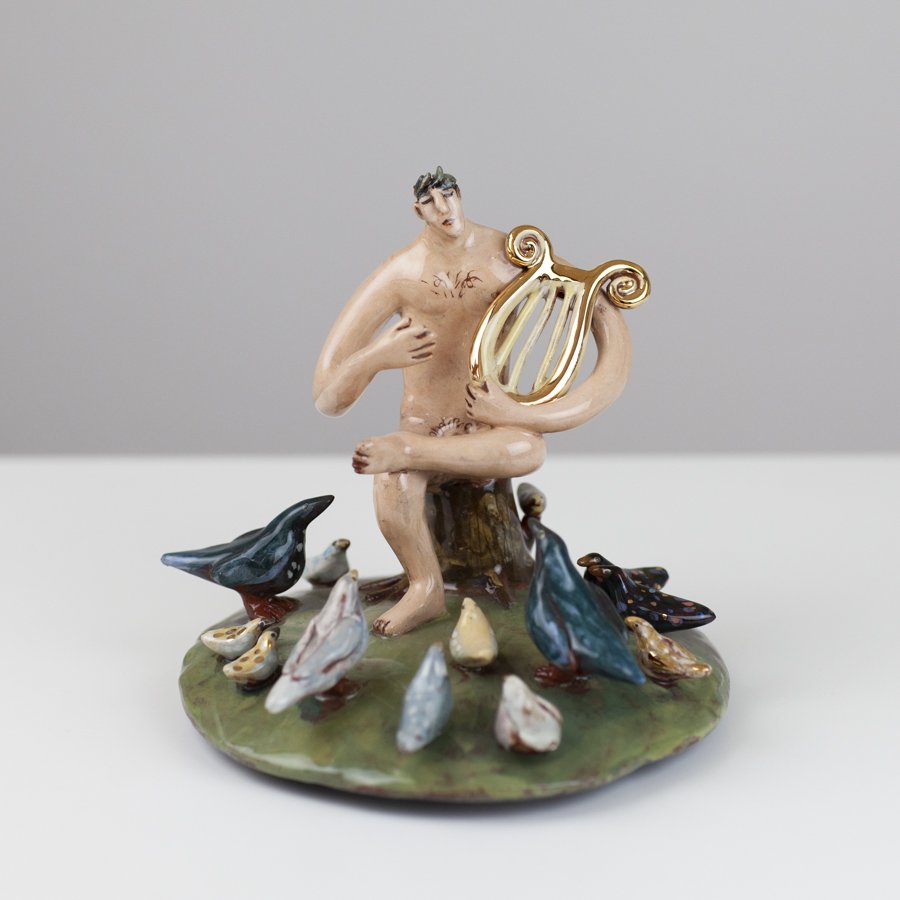 Orpheus Charming the Birds of the Forest by Jenny Southam