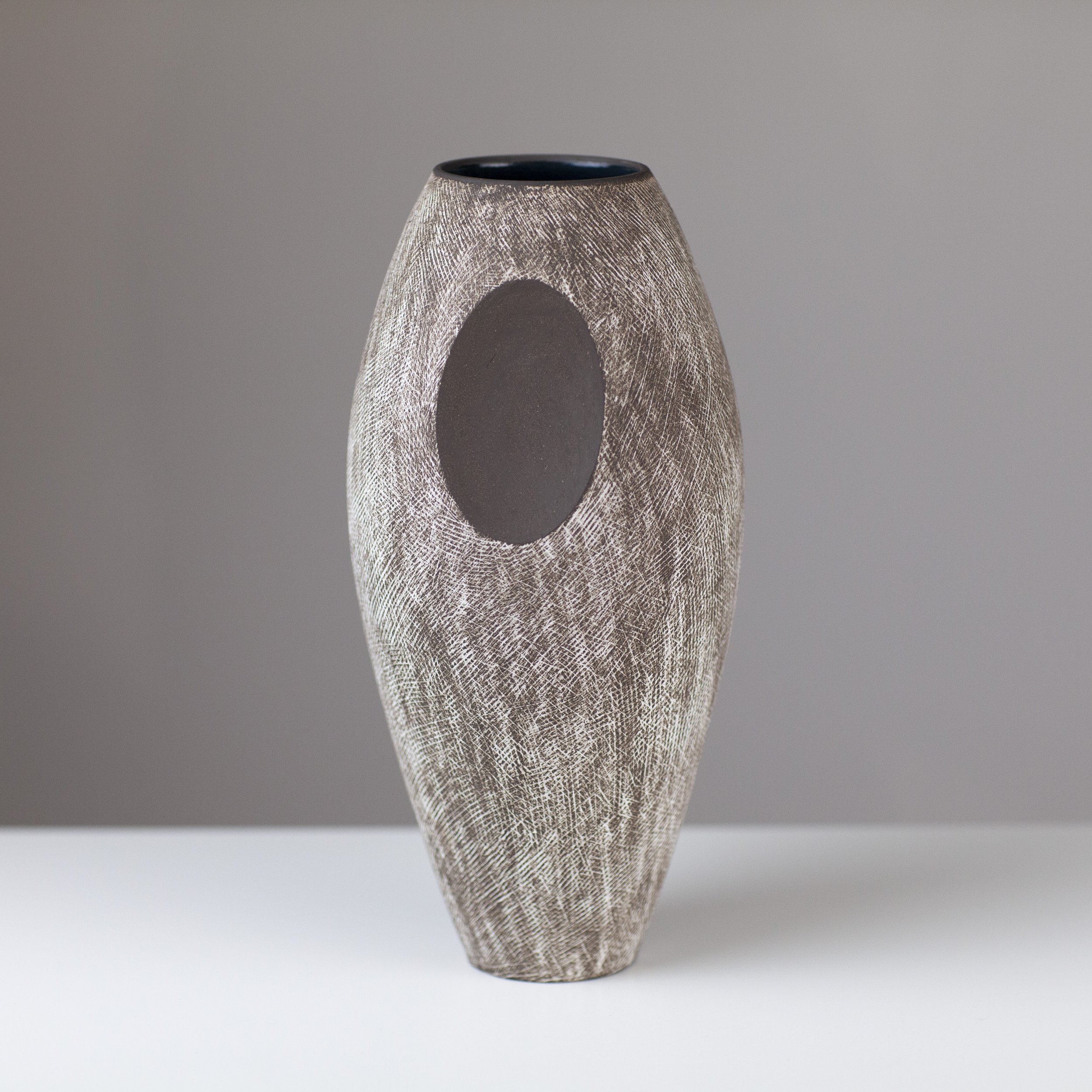 Oval Indent Vase EM140 by Emily Myers