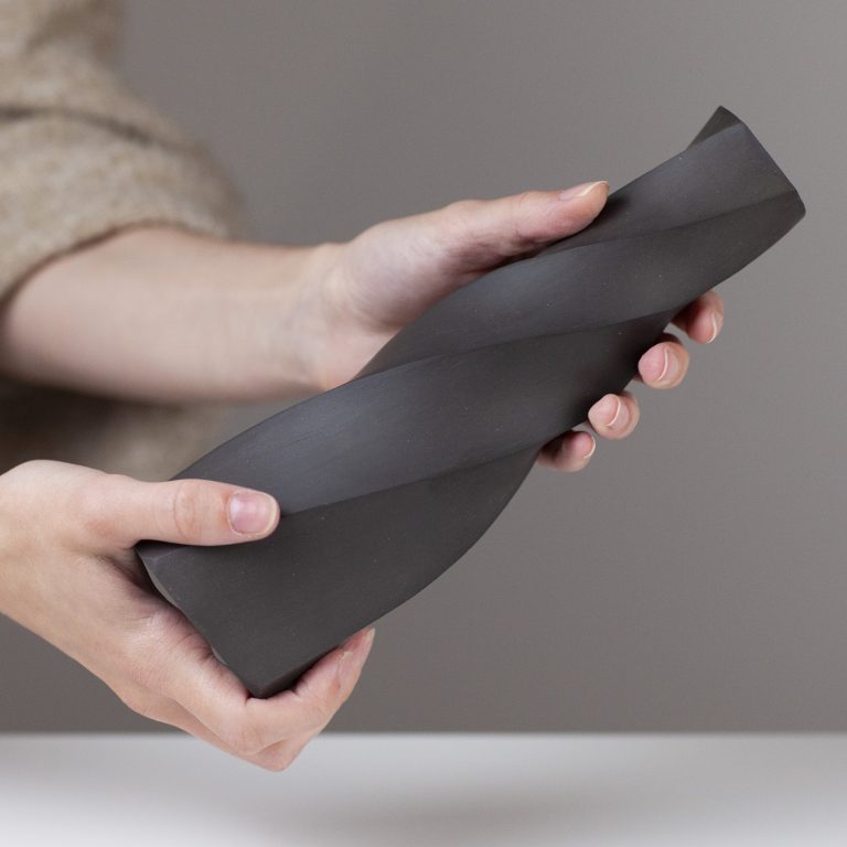 Twist Faceted Vase EM146 by Emily Myers