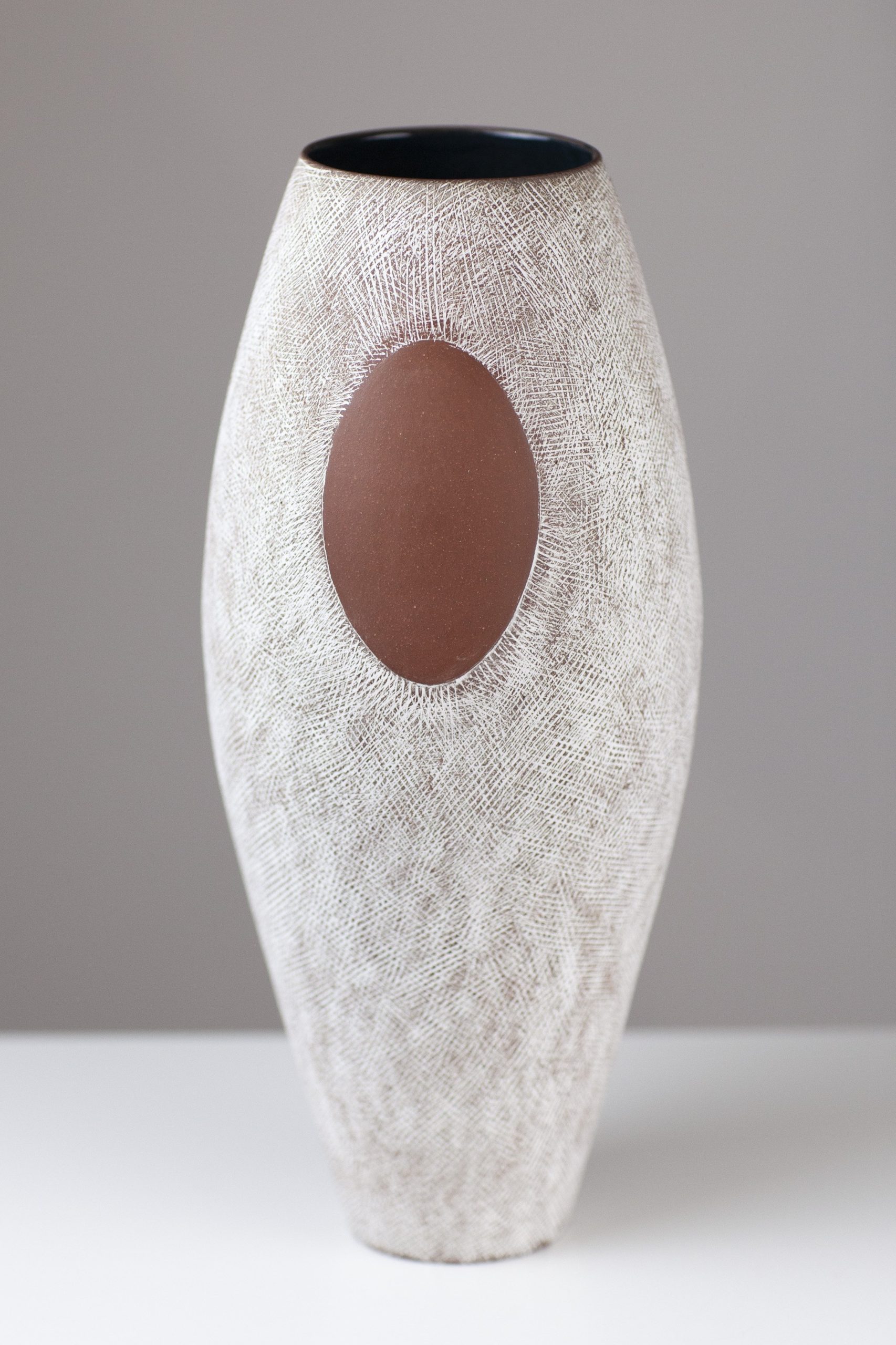 Tall Oval Vase EM147 by Emily Myers