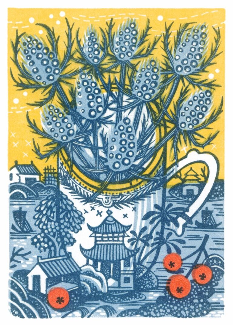 Sea Holly ed43 by Angie Lewin