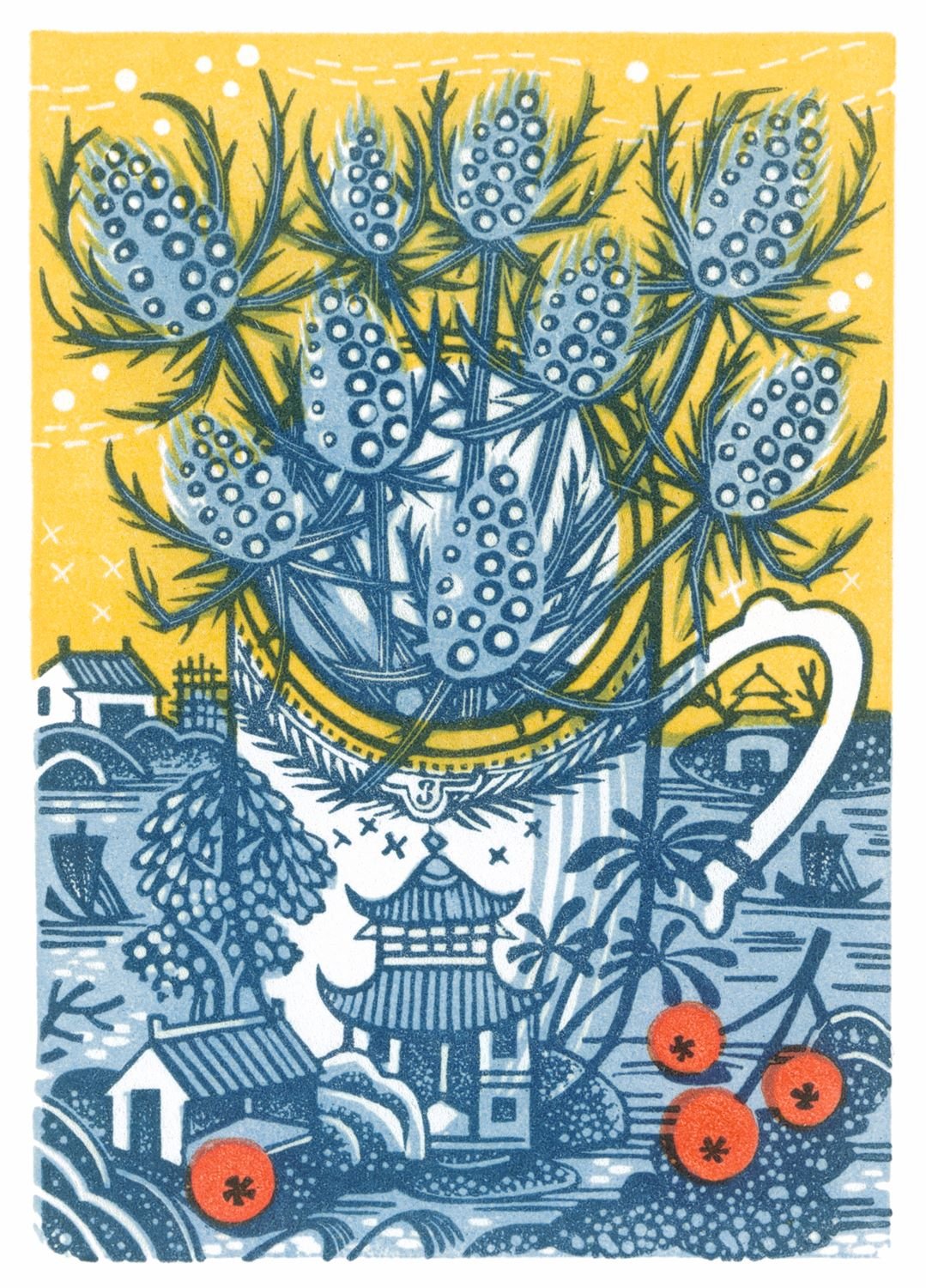 Sea Holly by Angie Lewin