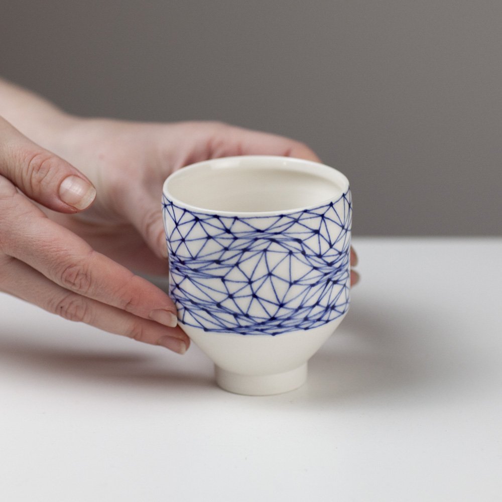 Crumple Angle Cup Undulating Net by Tamsin Arrowsmith-Brown