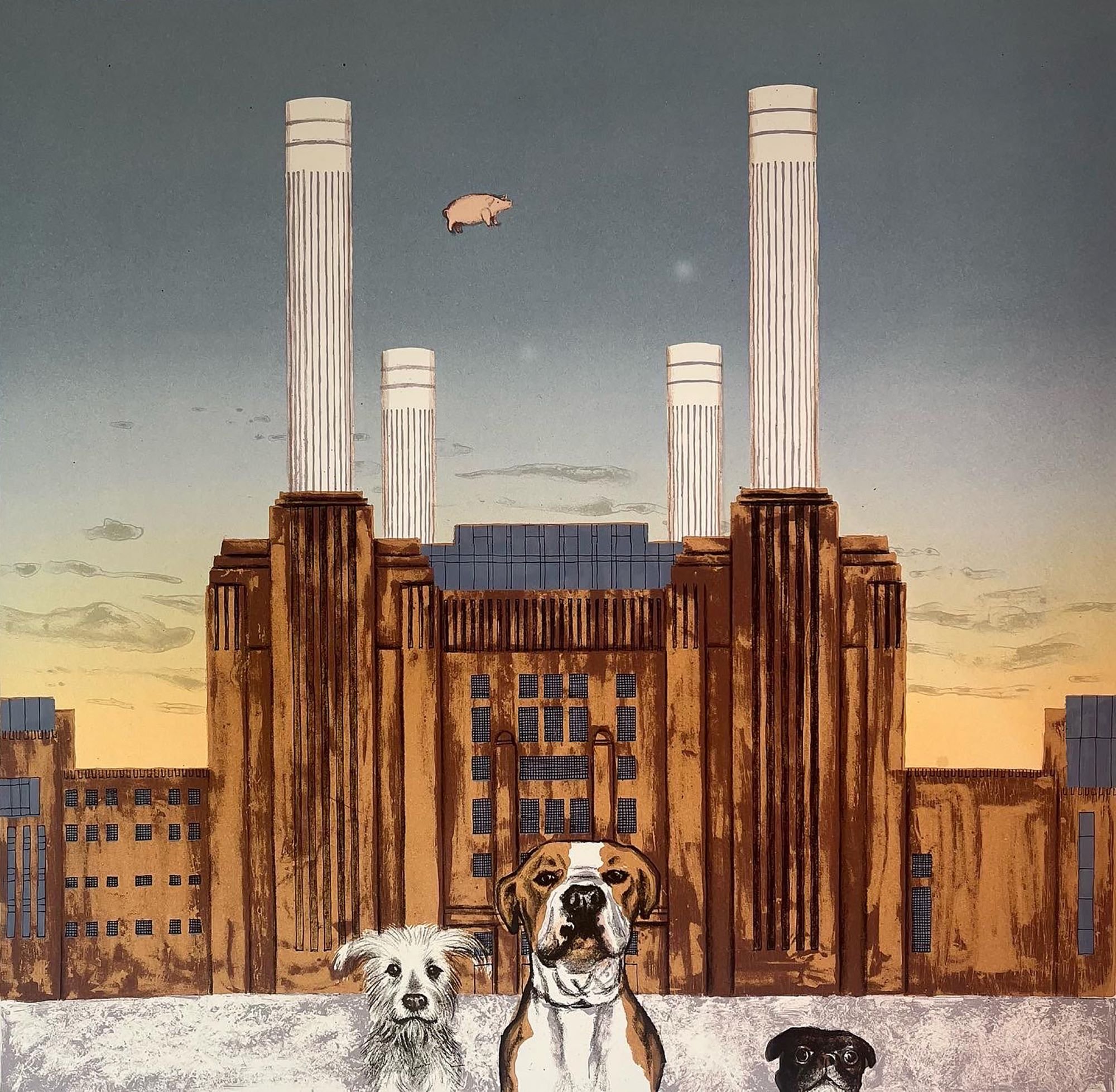 Wes Anderson’s dog – Battersea Power Station ed68 by Mychael Barratt