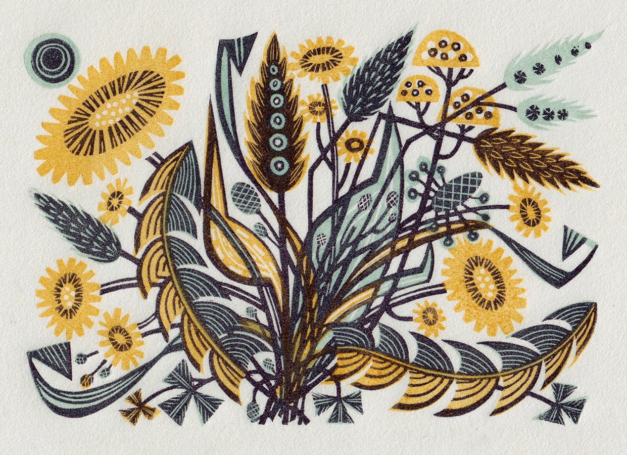 Dandelion Track II by Angie Lewin