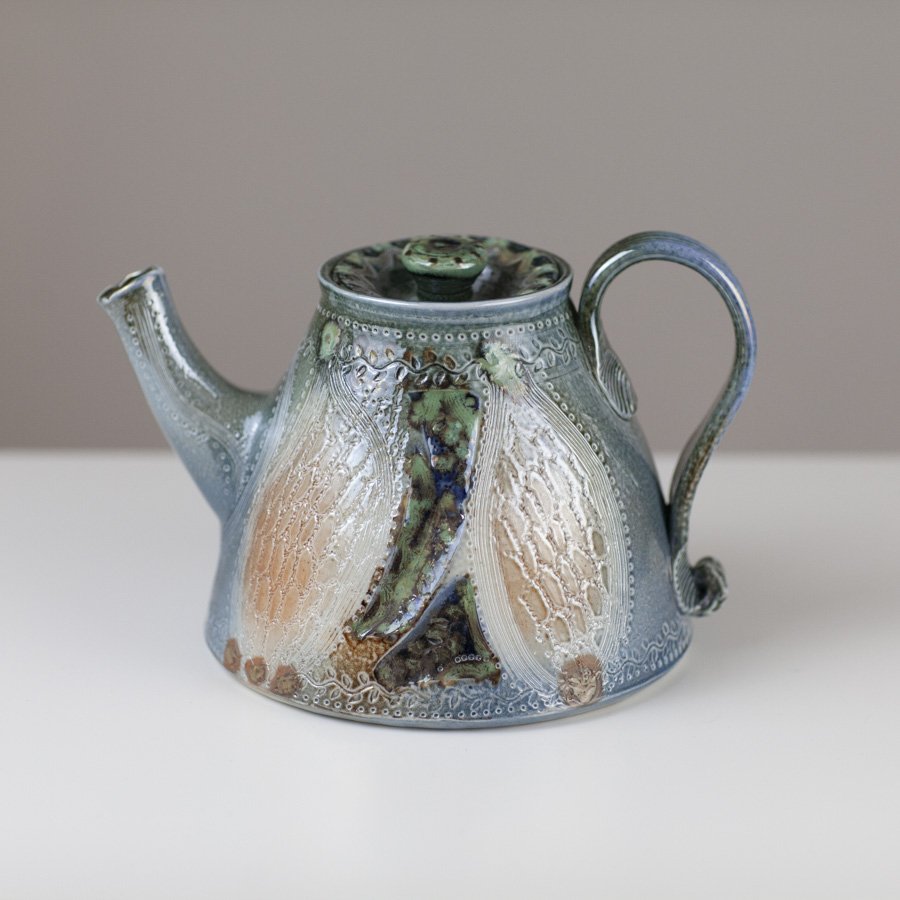 Teapot, wide based MG 2 by Margaret Gardiner