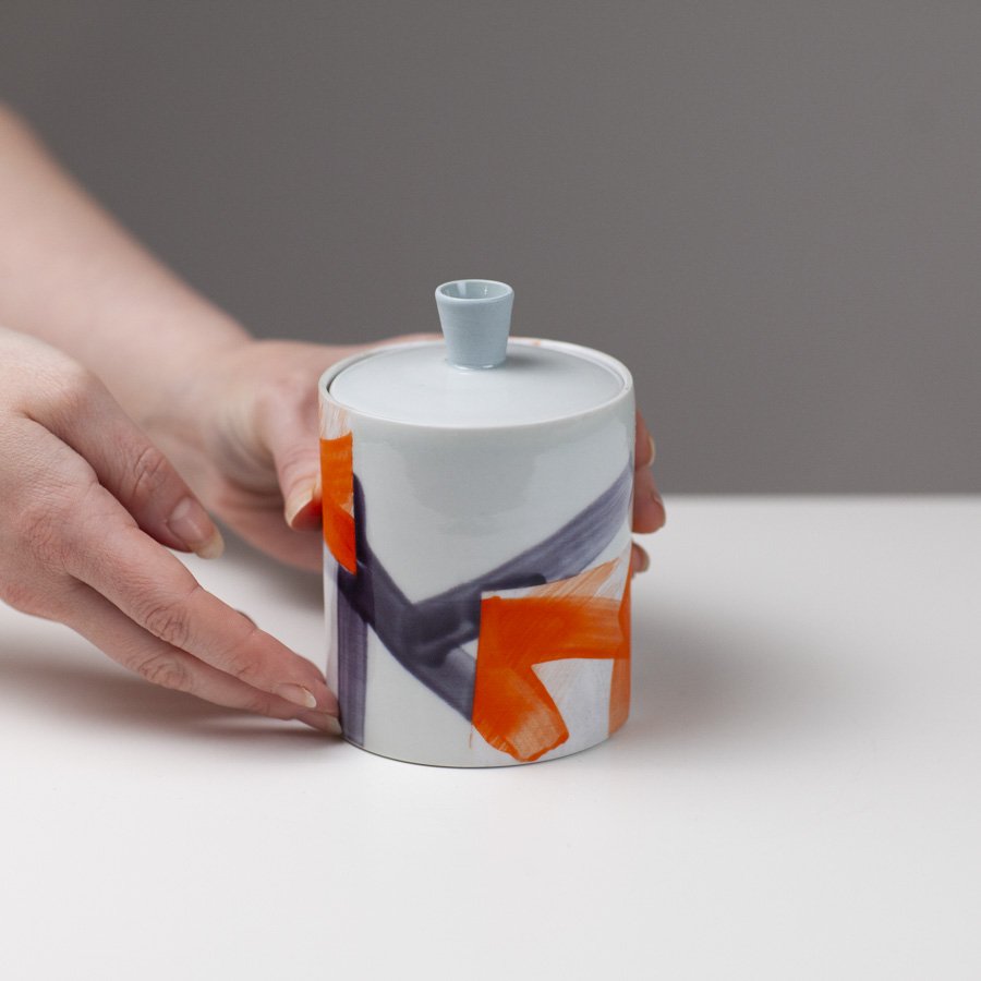 Lidded Jar Small AFR C by Adam Frew