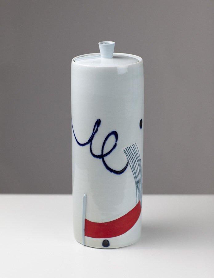Tall Lidded Jar AFR G by Adam Frew