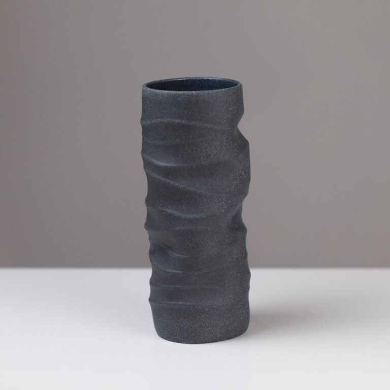 Midi Wave Vessel Midnight by Sally Bertram
