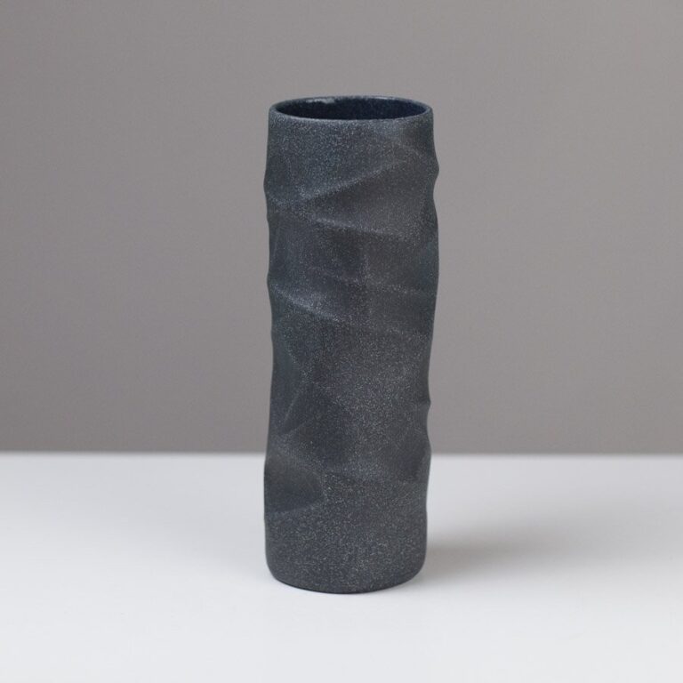 Small Geo Vessel Midnight I by Sally Bertram