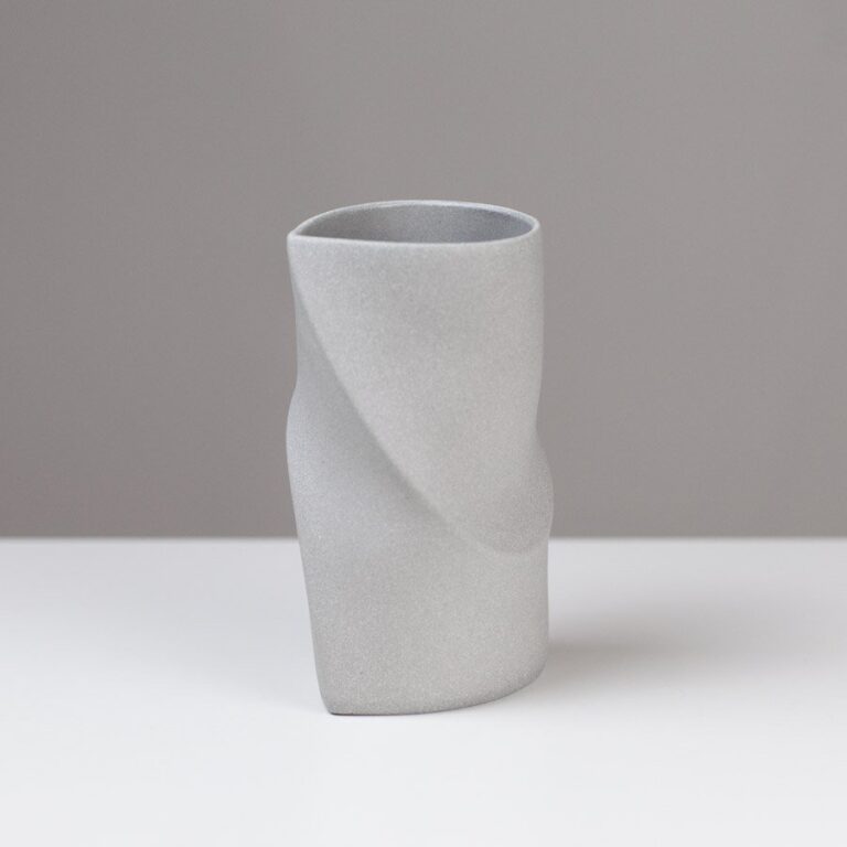 Small Altered Vessel Light Grey by Sally Bertram