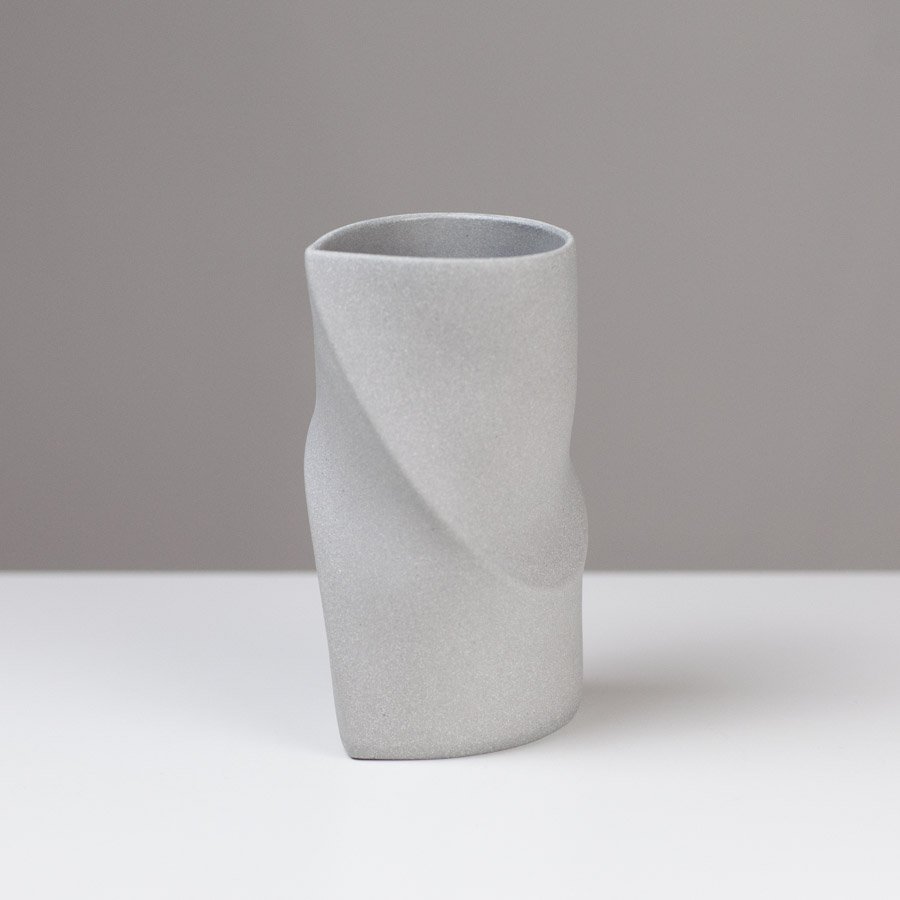 Small Altered Vessel Light Grey by Sally Bertram