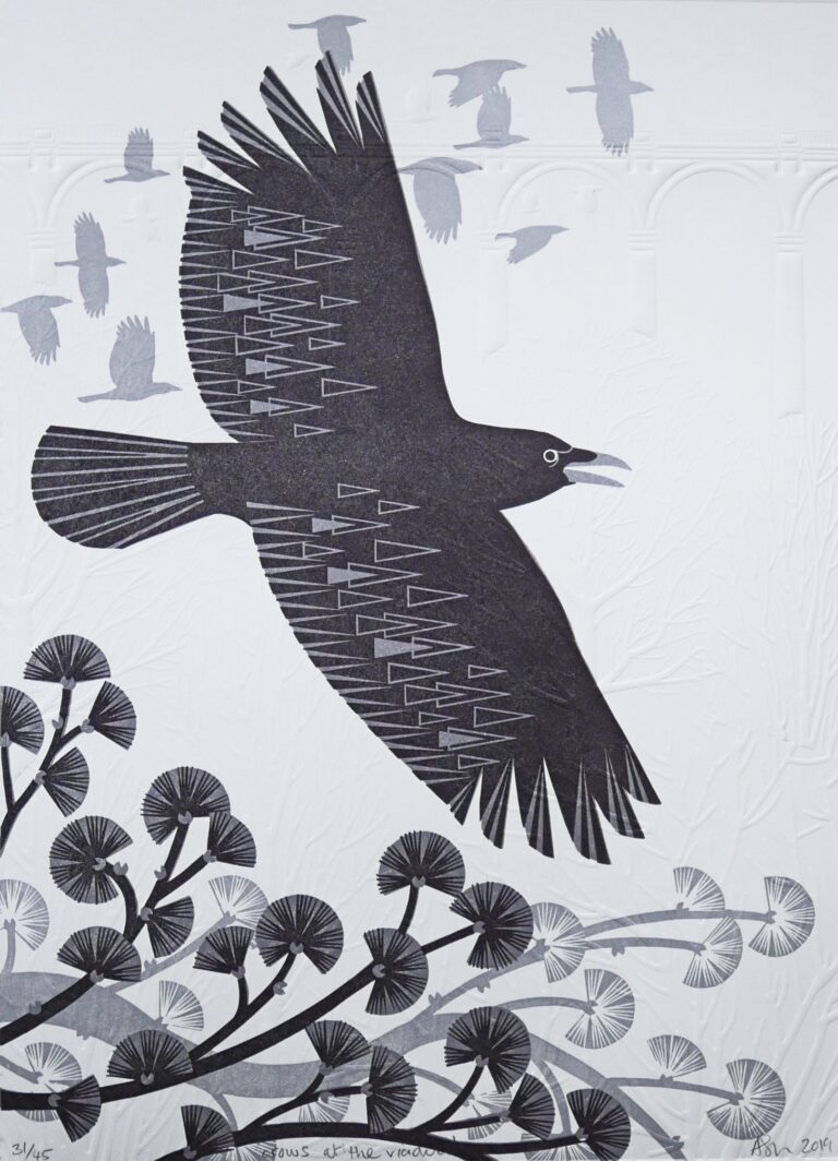 Crow at the Viaduct by Ashley Hutchinson