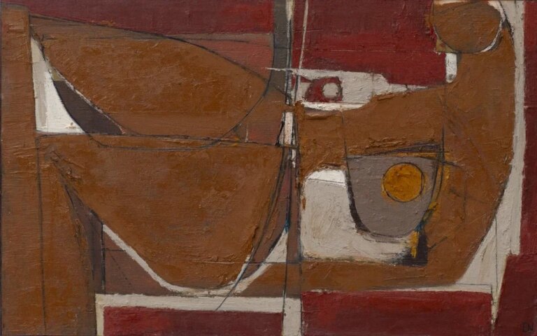 Reclining Nude in Oxide Study by Elizabeth Neville