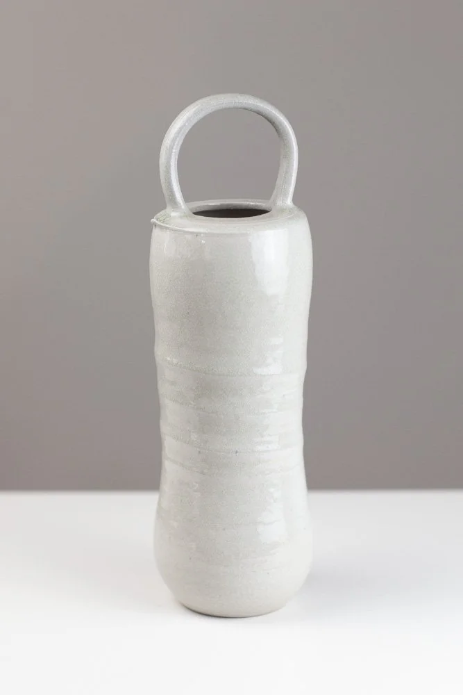 Tall Vase with Strap Handle FLJ 2 by Francis Lloyd-Jones