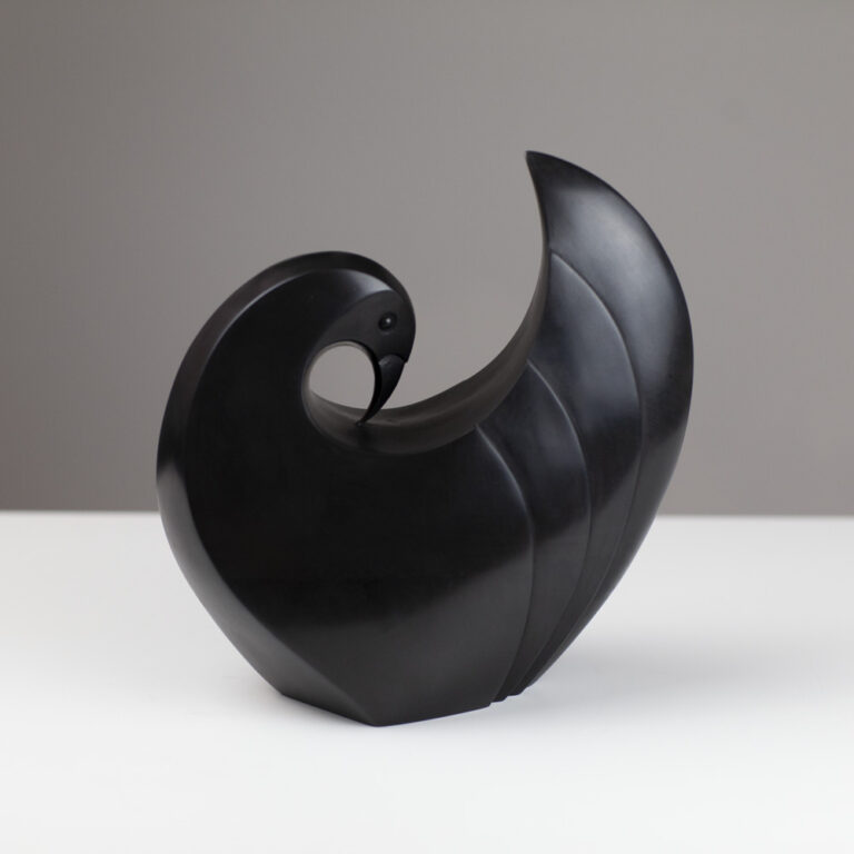 Dove Cold Cast Metal Black by Paul Harvey