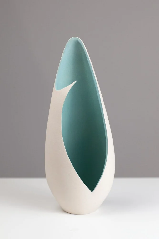 Turquoise Deep Cut Wave SHI26 by Sarah Hillman