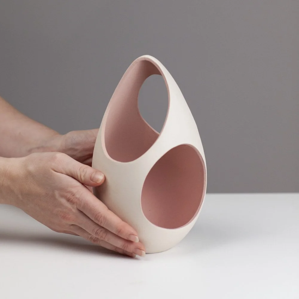 Pink Small Hollow Trio SHI27 by Sarah Hillman