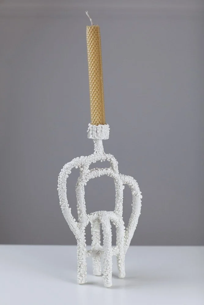 Ice Melt Candlestick L SGU03 by Sue Gunn