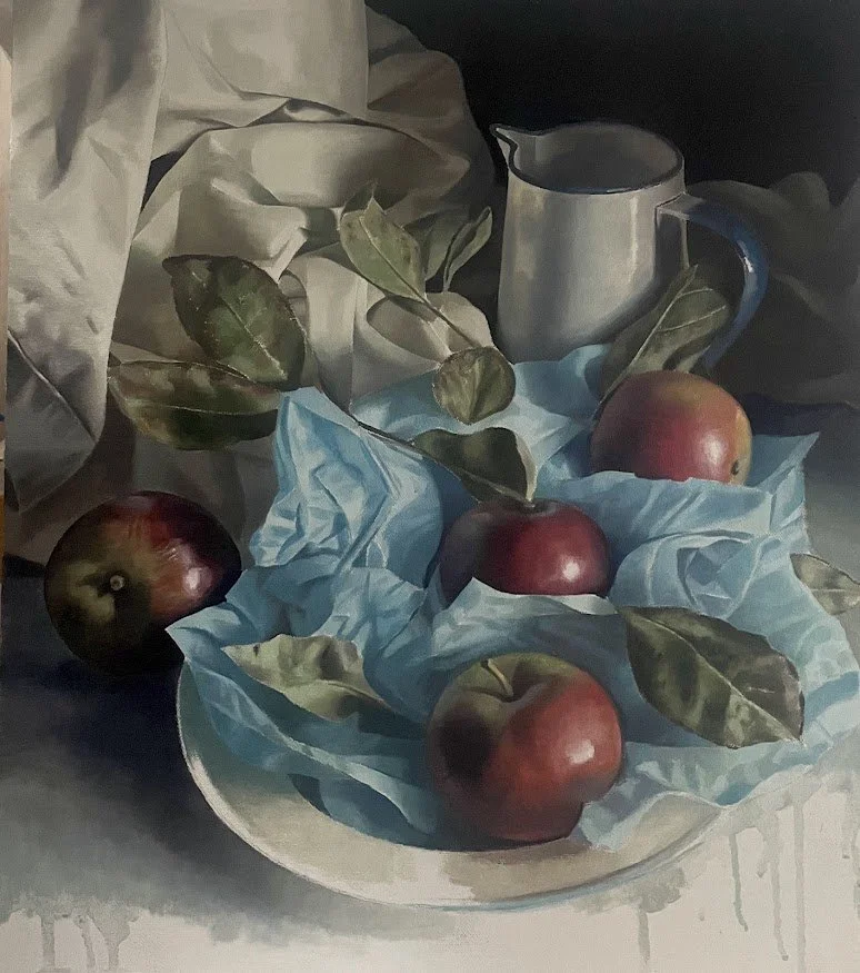 Enamel Jug with Apples by Angelo Murphy