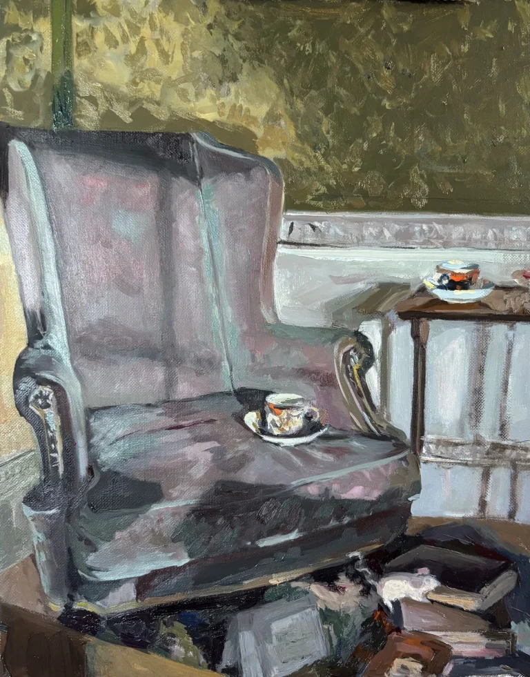 The Green Chair (The Drawing Room, Fairfax House, York) by Ruth Beloe
