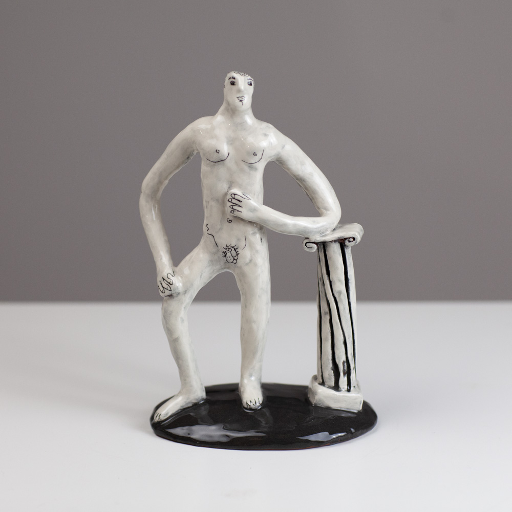 Man Leaning on a Pillar II by Jenny Southam